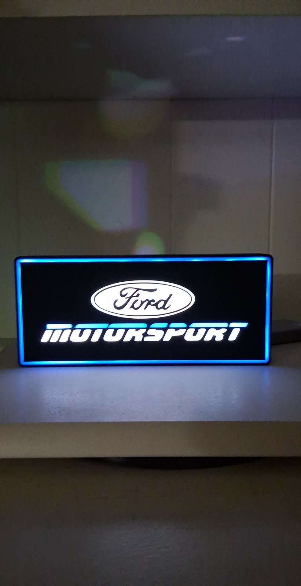Ford Motor Sport Light LED light box – custom 3D printed – Lit Layer Creations
